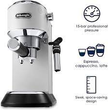 Check spelling or type a new query. De Longhi Ec685w Dedica Deluxe Pump Espresso Machine With Premium Adjustable Frothing Wand In Matte White Amazon Ca Home
