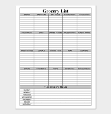 Unlimited access to 500 + planner templates. Shopping List Template 11 Checklists For Word Excel Pdf