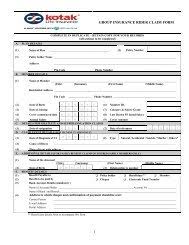 Kotak mahindra life insurance company limited. Assignment Form New 120813 Cdr Kotak Life Insurance