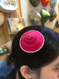 kẹp tóc nón lá LỤA mini cực xinh xắn làm quà tặng