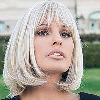 Amazon.com : HAIRCUBE Ombre Brown Bob Wigs for Women Short Wigs with Bangs  Synthetic Wigs : Beauty & Personal Care