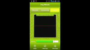 Another fun app to train your dog using whistling sounds. Dog Whistle Youtube