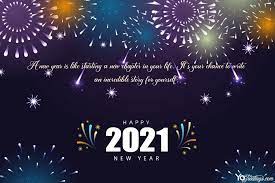 Create Beautiful New Year 2021 Fireworks Greeting Card Happy New Year Fireworks New Year Greeting Cards New Year Fireworks