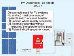 Safety disconnect switch wiring doityourselfcom. Sizing The Dc Disconnect For Solar Pv Systems Ced Greentech