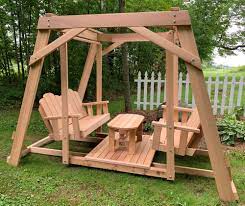 Check spelling or type a new query. Framed Four Seat Cedar Swing W Center Platform Table