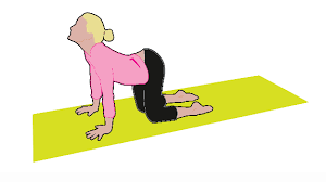 From cow pose, exhale and press the earth away from you. 5 Yoga Poses For Better Sleep Time