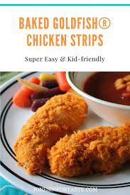 Goldfish Crackers Crusted Baked Chicken Recipe Goldfish Recipes Baked Chicken Recipes Easy Recipes