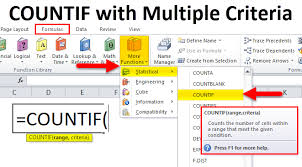 The formula in cell f5 is: Countif With Multiple Criteria Formula Examples How To Use