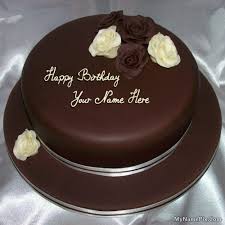 Amazing Birthday Cakes For Men With Name Write Name On Rose Chocolate Birthday Cake Happy Birthday Cake With Name Cake For Husband Birthday Cake For Him Cake Writing