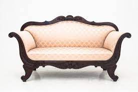 Luckily, our early american upholstered furniture has versatile patterns, wood and sizes that make it easy to find pieces that complement your existing tables, chairs or loveseats, no matter their style. Antique Chippendale Style Sofa 1850s For Sale At Pamono