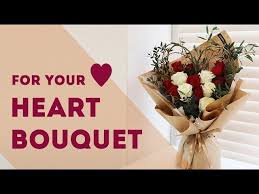 I´d like to share a package concept that means much more than simple ribbon and paper.show how to achieve a. Diy Eng Sub How To Wrap A Bouquet With Kraft Wrapping Paper Youtube