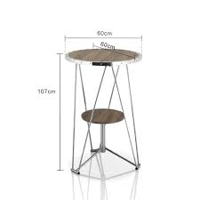 Additionally, the bar top at this height is in easy reach of a standing person, so they. Space Saving Standing Round Bar Table Height 107 Cm Taiwantrade Com