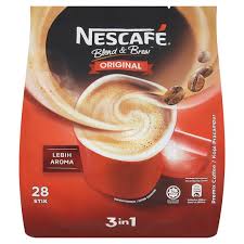 Scoop your way up to 100 cups of real, fresh instant coffee. Nescafe Blend Brew Original 3 In 1 Premix Coffee 28 Stick Packs X 19g Tesco Groceries