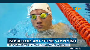 Iki Kolu Yok Ama Yuzme Sampiyonu Youtube