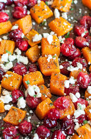 Honey Roasted Butternut Squash With Cranberries Feta Recipe In 2020 Thanksgiving Side Dishes Easy Thanksgiving Side Dishes Thanksgiving Recipes Side Dishes Veggies