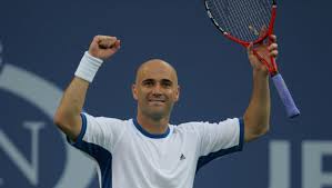 Andre Agassi From this early mullet to his. andre agassi