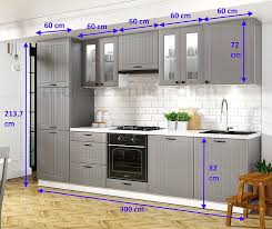 Landhauskuche Lora Kuchenzeile 300 Cm 9 Tlg Landhausstil Weiss Beige Oder Grau Ebay
