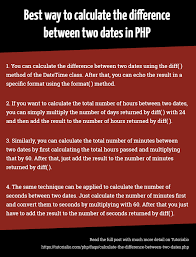 Best Way To Calculate The Difference Between Two Dates In Php Php Dating This Or That Questions