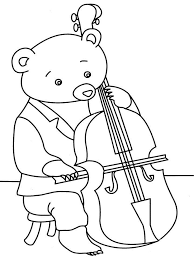 Check spelling or type a new query. Bear Playing Violin Coloring Printable