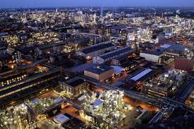 At basf, we create chemistry for a sustainable future. Basf Chemical Plant At Night In Ludwigshafen Am Rhein Germany Europe