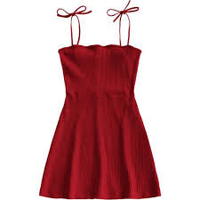 Knitted Ribbed Slip Mini Dress 17 Liked On Polyvore Featuring Dresses Red Slip Slip Dress Ribbed Dress Short Mini Dress Red Dress Short Red Slip Dress