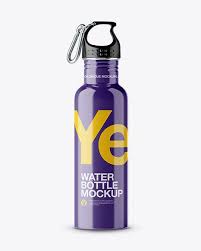 Glossy Sport Bottle With Carabiner Mockup In Bottle Mockups On Yellow Images Object Mockups Mockup Psd Free Psd Mockups Templates Bottle Mockup