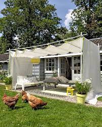 It wasn't long before i figured out how to make a sunshade. 9 Clever Diy Ways To Create Backyard Shade The Garden Glove Outdoor Awnings Diy Patio Backyard Shade