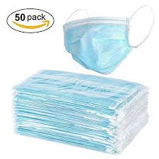 Filter Mask 50 Count 3 Ply Disposable Face Mask Fda Approved Earloop Dust Mask For Doctor Cleaner 50pack Best Luxclout Com Face Mask Allergy Mask Safety Mask