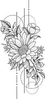 The Coolest Stickers Stickers Floral Drawing Floral Tattoo Design Flower Drawing