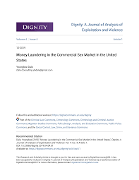 Money Laundering in the Commercial Sex Market in the United States