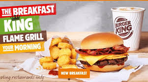 breakfast king burger king uk