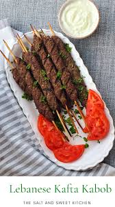 Kafta Kabob Lebanese The Salt And Sweet Kitchen Recipe Kafta Kabob Recipe Kabobs Kabob Recipes