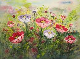 Check spelling or type a new query. Flower Field Watercolor Print Watercolor Flowers Flower Etsy Flower Painting Watercolor Print Garden Artwork