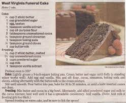 West Virginia Funeral Cake Funeral Cake Appalachian Recipes Funeral Food