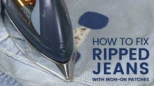 These usually require you to set your iron on a high 'cotton' steam setting, because these patches. How To Fix Ripped Jeans With Iron On Patches Youtube