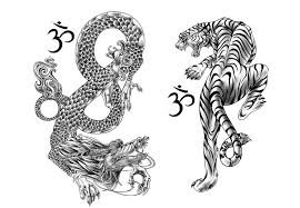 Crouching tiger, hidden dragon (simplified chinese: 45 Dragon And Tiger Tattoos Designs With Meanings
