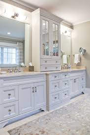 Image Result For Bathroom Double Vanity With Center Tower Custom Bathroom Cabinets Classic Bathroom Custom Bathroom