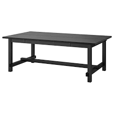 Nordviken Extendable Table Black Ikea Dining Table Wood Dining Table Farmhouse Dining