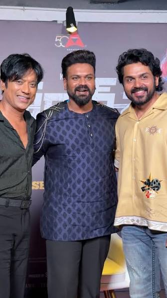 The Telugu promotional interview featuring #Karthi, #SJSuryah and Manchu  Manoj for #Sardar2 feels less like a regular movie promotion and more like  three friends casually sitting together and talking. The conversation is
