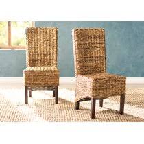 These materials are hand woven over and between a rattan frame. Wicker Rattan Kitchen Dining Chairs You Ll Love In 2021 Wayfair
