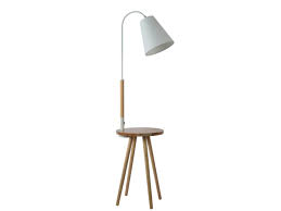 6 à 10 jours ouvrés. Lampadaire Deporte Tablette Adelphe Bois Rangement Blanc