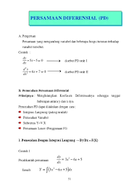 Oleh karena persamaan ini adalah persamaan. 4 Persamaan Diferensial Ordo 1