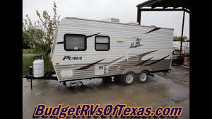Sleek and smooth on the outside and loaded with features and conveniences inside, the new bullet premier ultra lite will set you free to explore the open road. Neat Sweet And Petite 2008 19ft Puma 19fs Sleeps 7 Super Light Easy To Pull Youtube