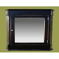 The most common medicine cabinet surface. D E Wood Ludwig Antique Black Medicine Cabinet Surface Mount Solid Wood Handcrafted
