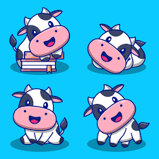 Check spelling or type a new query. Set Of Cute Cartoon Cows 1427314 Vector Art At Vecteezy