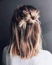 Why don't you go for a baby bun? 16 Half Bun Hairstyles For 2021 How To Do A Half Bun Tutorial