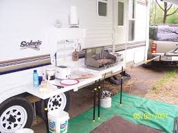 You don't have to settle for just hot dogs and chili on your next camping trip. I Miss The Outdoor Stove With My Pop Up Outdoor Stove Remodeled Campers Popup Camper