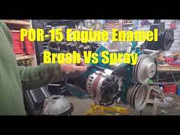 Painting A Old Mini Engine With Por15