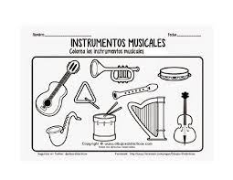 Dibujos instrumentos de percusión para niños. Colorear Instrumentos Musicales