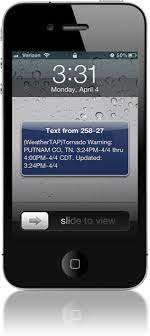 The warning began at 6:50 p.m. Weather Text Alerts For Tornado Flash Flood And Thunderstorm Warnings Notification From Weathertap
